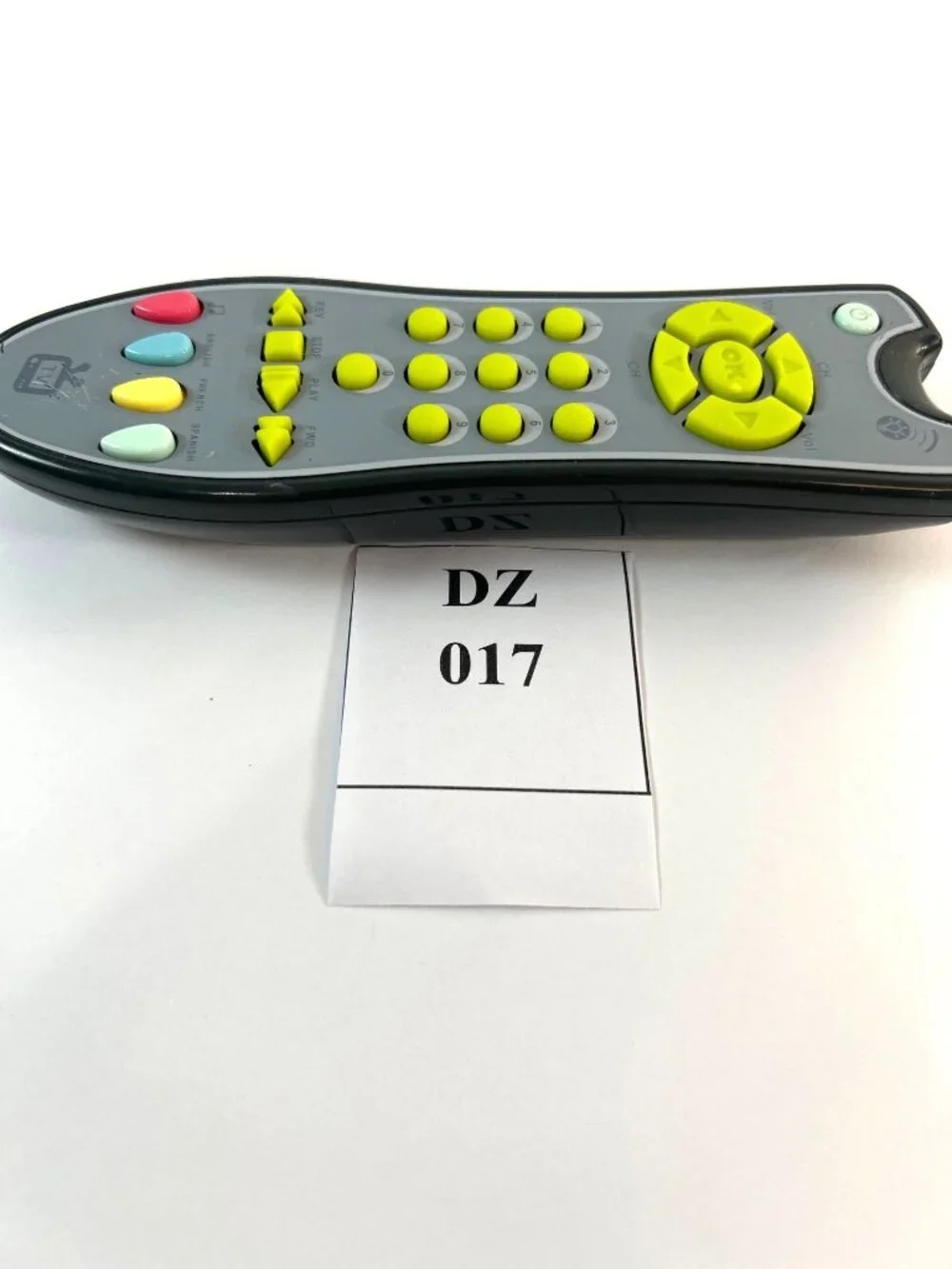 Baby TV Remote Control Toy Tested Realistic Play Gray Multi Colored Buttons 7